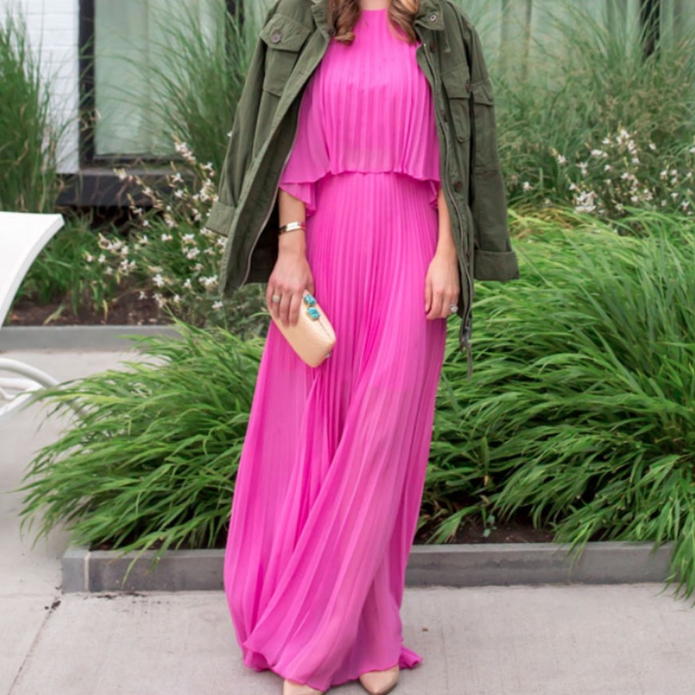 BCBG MAXazria pleated Shaina dress